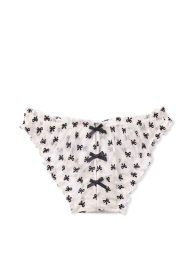 Женские сетчатые трусики чикини Victoria's Secret открытые сзади 1159772507 (Белый, XL)