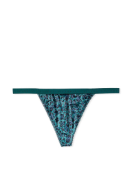 Женские бархатные трусики Victoria's Secret стринги 1159773595 (Зеленый, M)