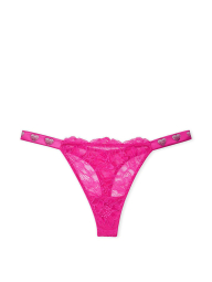 Стильные трусики со стразами Victoria's Secret тонг 1159773708 (Розовый, XS)