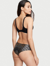 Бесшовные трусики Victoria's Secret с принтом No-Show чики 1159774094 (Черный, M)