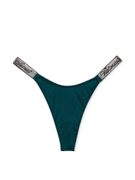 Эффектные трусики со стразами Victoria's Secret 1159774594 (Зеленый, XS)