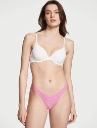 Кружевные трусики бразилиана Victoria's Secret 1159776575 (Розовый, XL)