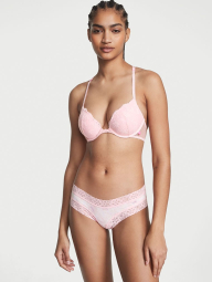 Женские трусики чики Victoria's Secret с кружевом 1159780055 (Розовый, XS)