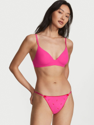 Женские хлопковые трусики Victoria's Secret стринг бикини 1159780731 (Розовый, XS)