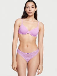 Кружевные трусики тонг Victoria's Secret 1159784110 (Сиреневый, L)