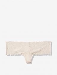 Белые кружевные трусики танга Victorias Secret art772320 (размер XS)