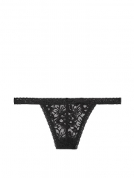Черные женские трусики стринги Victorias Secret art217412 (размер L)