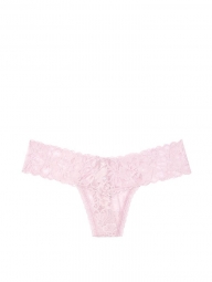 Сиреневые кружевные трусики тонг Victorias Secret art446443 (размер M)