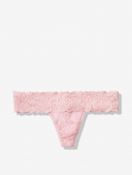 Персиковые кружевные стринги Victorias Secret art843157 (размер L)