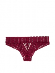 Кружевные трусики Victorias Secret art355838 (Бордовый, размер XS)