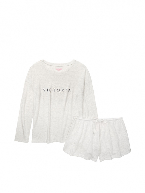 Домашній костюм Victoria`s Secret art458251 (Біло-сірий, розмір XL) M