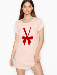 Домашнее платье Victoria’s Secret футболка пижама 1159759784 (Розовый, XL)