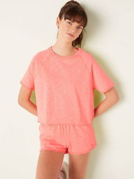 Женская укороченная футболка Victoria's Secret Pink 1159790711 (Оранжевый, L)
