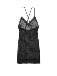 Платье-комбинация Victoria's Secret кружевное 1159767500 (Черный, XL)