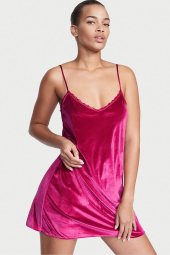 Платье домашнее Victoria's Secret бархатное 1159770640 (Розовый, L)