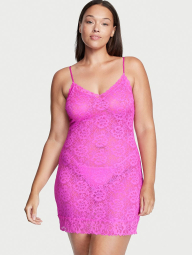 Платье-комбинация Victoria's Secret кружевное 1159775202 (Розовый, XS)