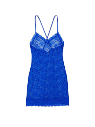 Платье-комбинация Victoria's Secret кружевное 1159778943 (Синий, XS)