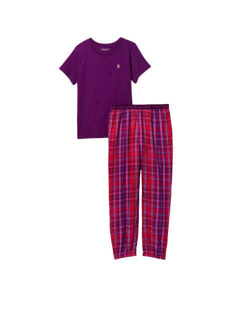 Домашний комплект пижама Victoria’s Secret футболка и штаны 1159775195 (Фиолетовый, M)