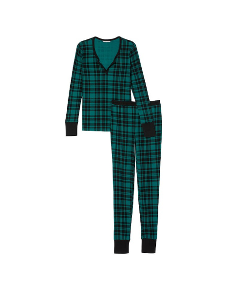 Домашний комплект Victoria’s Secret кофта и штаны 1159785627 (Зеленый, XXL)