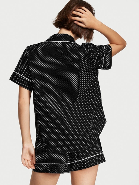 Домашний комплект пижама Victoria’s Secret рубашка и шорты 1159791885 (Черный, S)