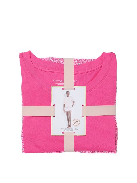 Домашний комплект пижамы Victoria’s Secret футболка и шорты 1159790063 (Розовый, L)