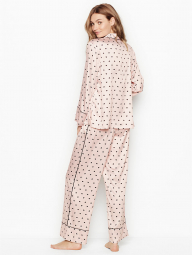Сатиновая пижама Victoria's Secret  домашний костюм art872899 (Розовый, размер XL)
