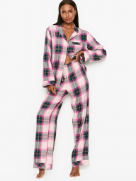 Женская пижама Victoria's Secret art878691 (Беж/Зеленый/Розовый, размер XL)