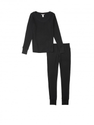 Домашний комплект пижамы Victoria’s Secret свитшот и штаны 1159763541 (Черный, XS)