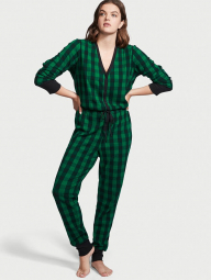 Домашний комплект Victoria’s Secret пижама комбинезон 1159767441 (Черный/зеленый, L)