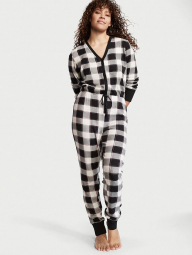 Домашний комплект Victoria’s Secret пижама комбинезон 1159767444 (Черный/Белый, XL)
