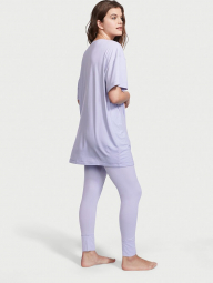 Домашний комплект пижама Victoria’s Secret футболка и лосины 1159767849 (Сиреневый, XS)