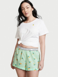 Домашний комплект пижамы Victoria’s Secret майка и шорты 1159768143 (Зеленый/Белый, L)