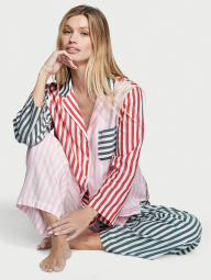 Домашняя женская пижама Victoria's Secret рубашка и штаны в полоску 1159781449 (Разные цвета, XS)