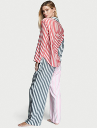 Домашняя женская пижама Victoria's Secret рубашка и штаны в полоску 1159773355 (Разные цвета, XL)