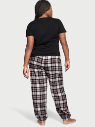 Домашний комплект пижама Victoria’s Secret футболка и штаны 1159781682 (Черный, S)