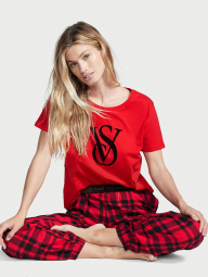Домашний комплект пижама Victoria’s Secret футболка и штаны 1159775200 (Красный, XXL)
