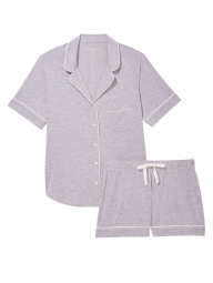 Домашний комплект пижама Victoria’s Secret рубашка и шорты 1159801121 (Серый, XXL)