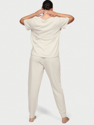 Уютная пижама Victoria’s Secret футболка и штаны 1159781521 (Молочный, XL)
