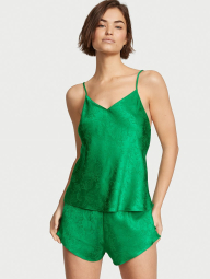 Домашний комплект пижама Victoria’s Secret майка и шорты 1159786840 (Зеленый, XXL)