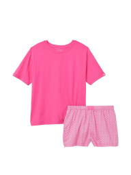 Домашний комплект пижамы Victoria’s Secret футболка и шорты 1159790598 (Розовый, XS)