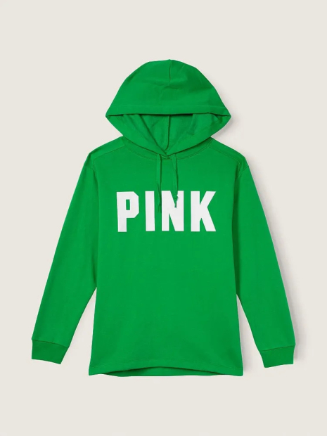 Женское худи Victoria's Secret PINK на флисе 1159788805 (Зеленый, S)
