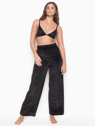 Блестящие женские брюки Victoria's Secret art463224 (Черный, размер L)
