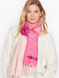 Теплый женский шарф Victoria's Secret  art171509 (Розовый, one size)