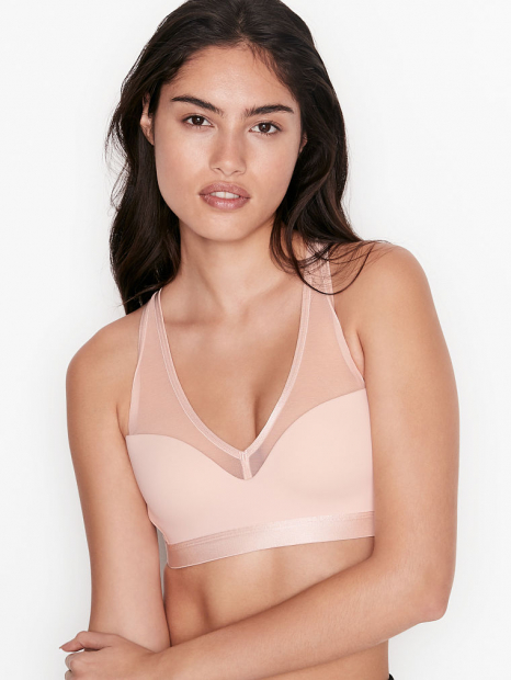 Спортивный топ бра Victorias Secret Sport art971807 (Розовый, размер 32C)