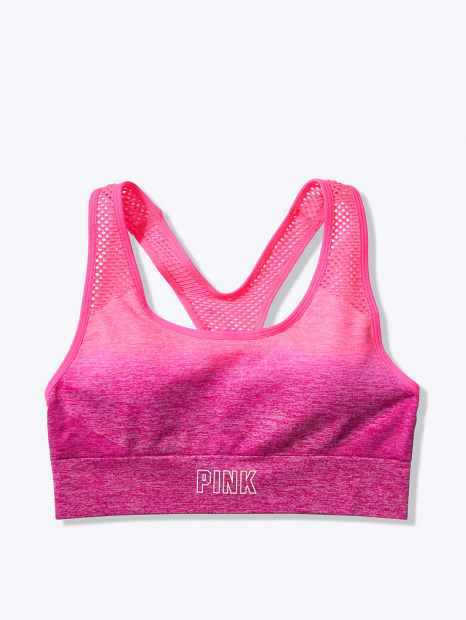 Спортивный топ бра Victoria's Secret Sport art129553 (Розовый, размер L)