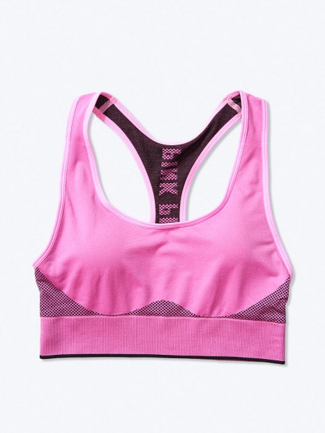 Спортивный топ бра Victoria's Secret Sport art159511 (Розовый, размер M)