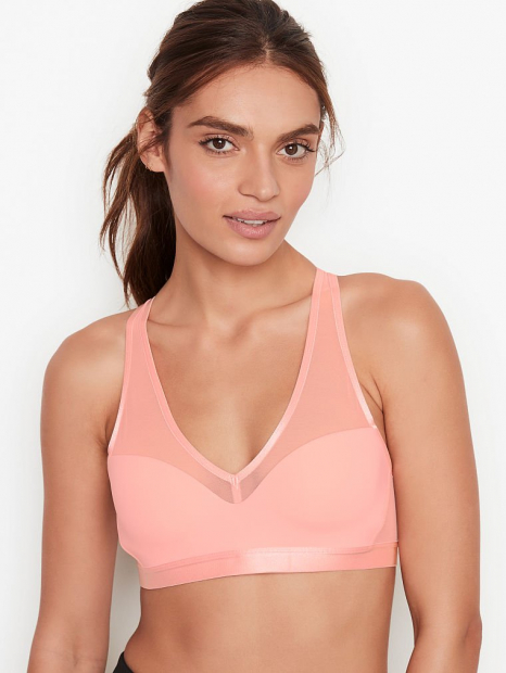 Спортивный топ майка Victoria's Secret лиф бралетт art652091 (Розовый, размер 34В)