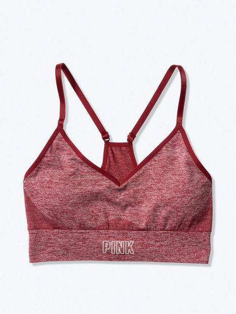 Спортивный топ Victoria's Secret PINK Sport art656407 (Бордовый, размер XS)