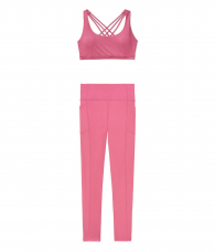 Комплект для спорта и отдыха Victoria's Secret бюст и лосины art133197 (Розовый, размер L/14)