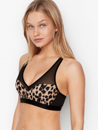 Спортивный топ майка Victoria's Secret лиф бралетт art213468 (Коричневый/Черный, размер 38DD)